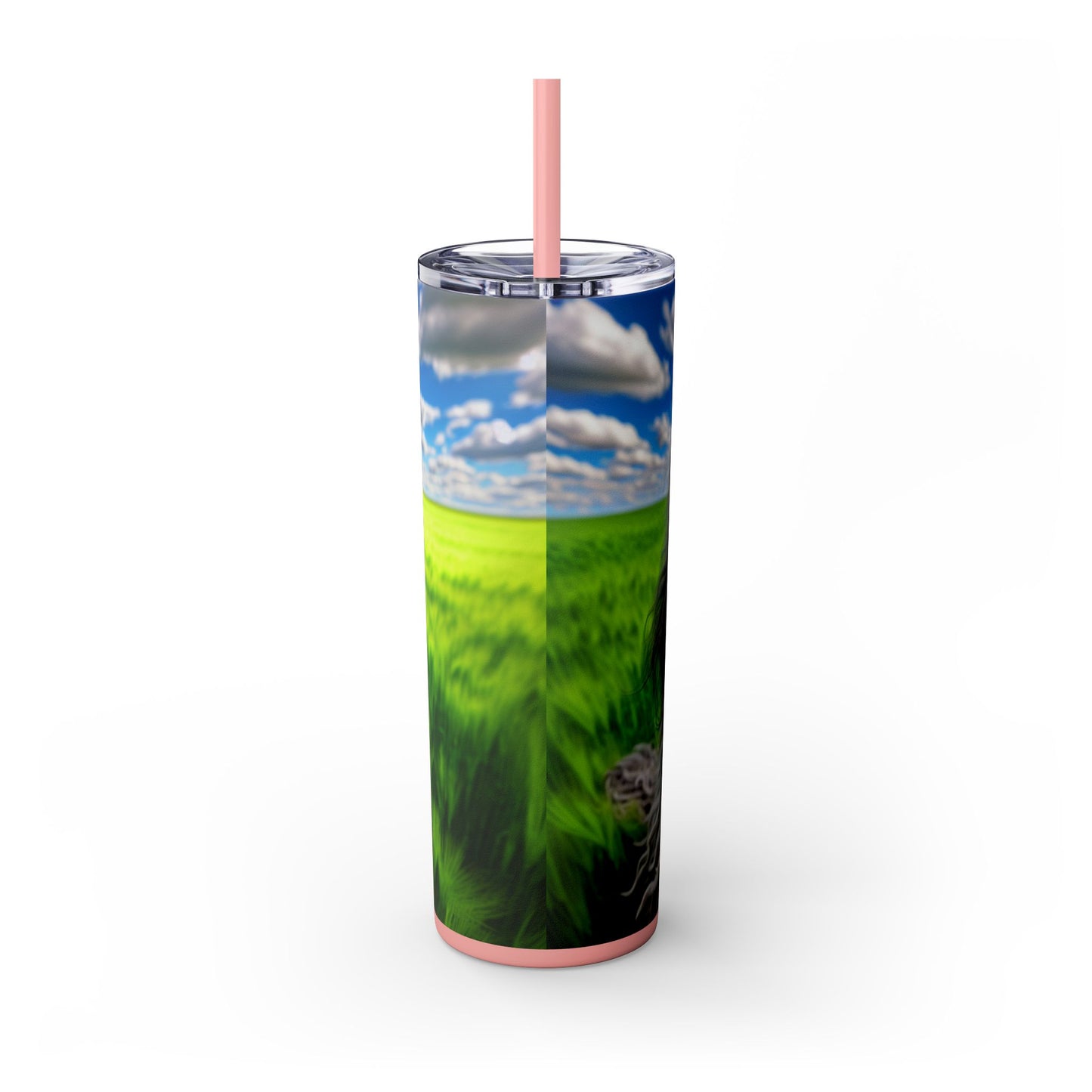 Bergamasco Shepherd Dog Tumbler with Straw, 20oz