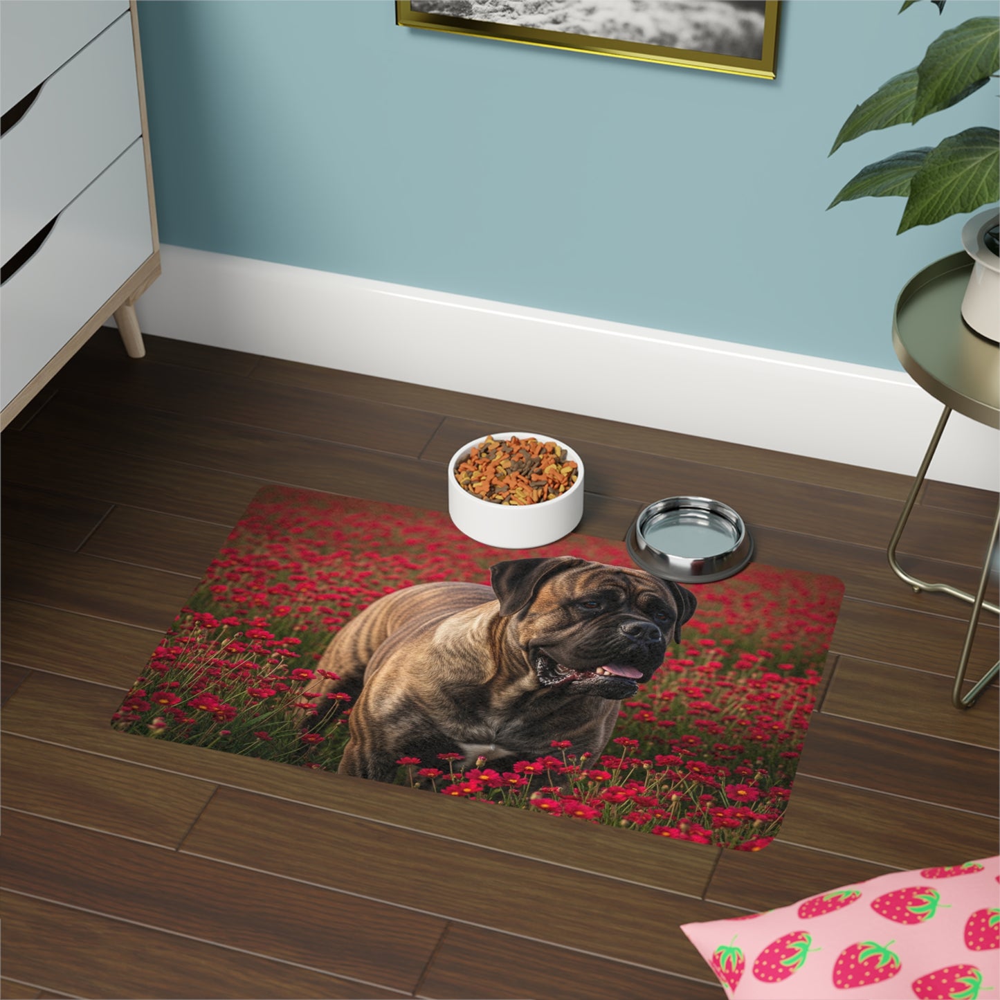 Pet Food Mat (12x18) - Bullmastiff