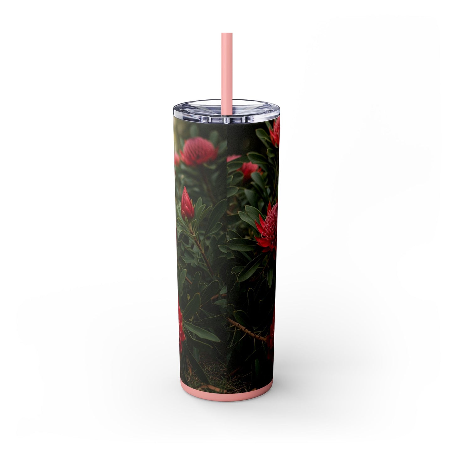 Australian Terrier Skinny Tumbler with Straw, 20oz