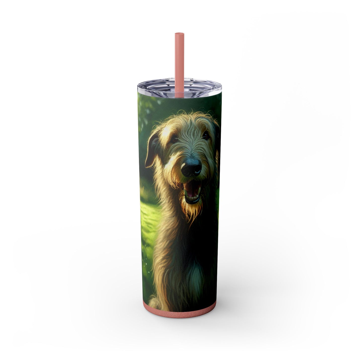Irish Wolfhound Tumbler with Straw, 20oz
