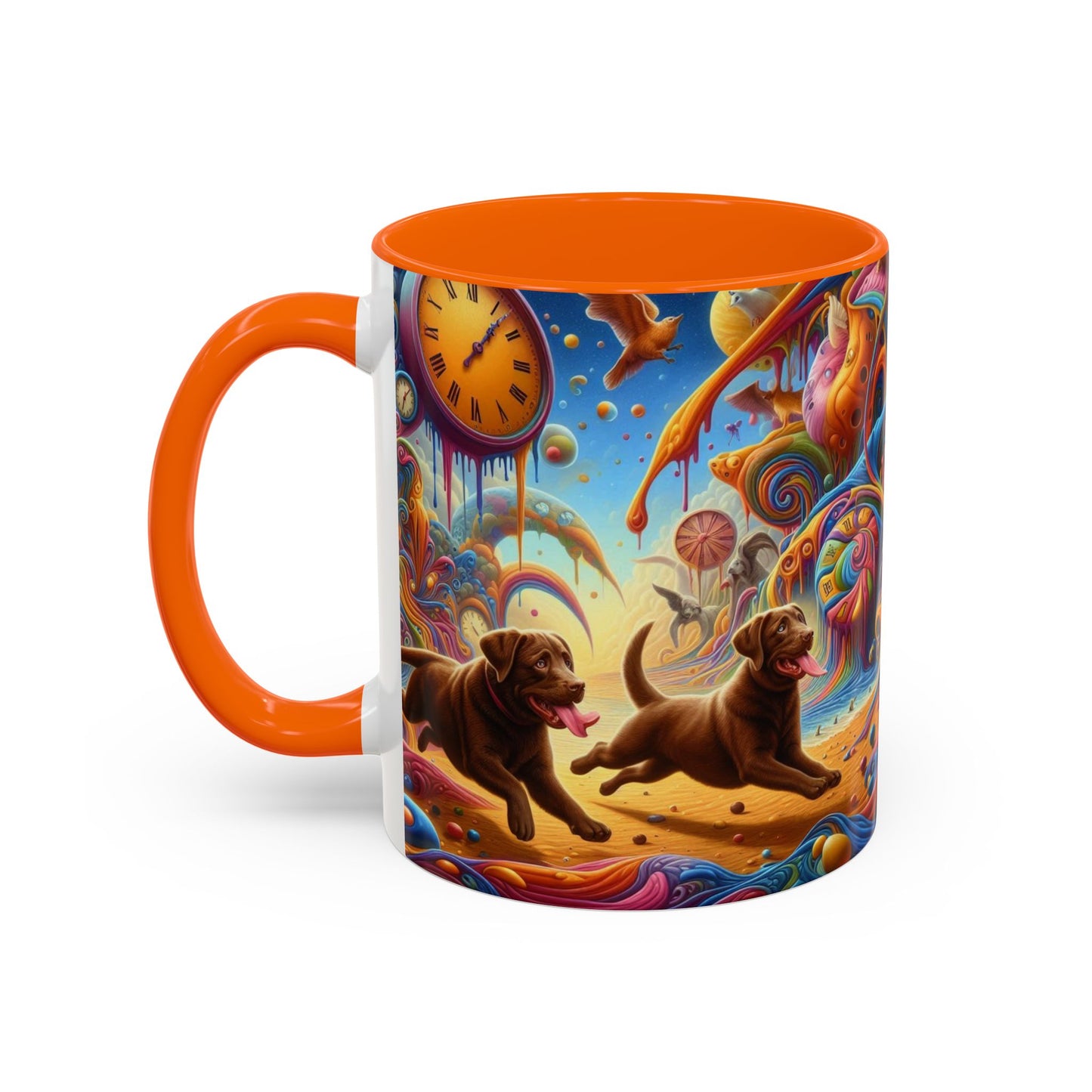Chocolate Labrador Accent Coffee Mug - Perfect Gift for Dog Lovers