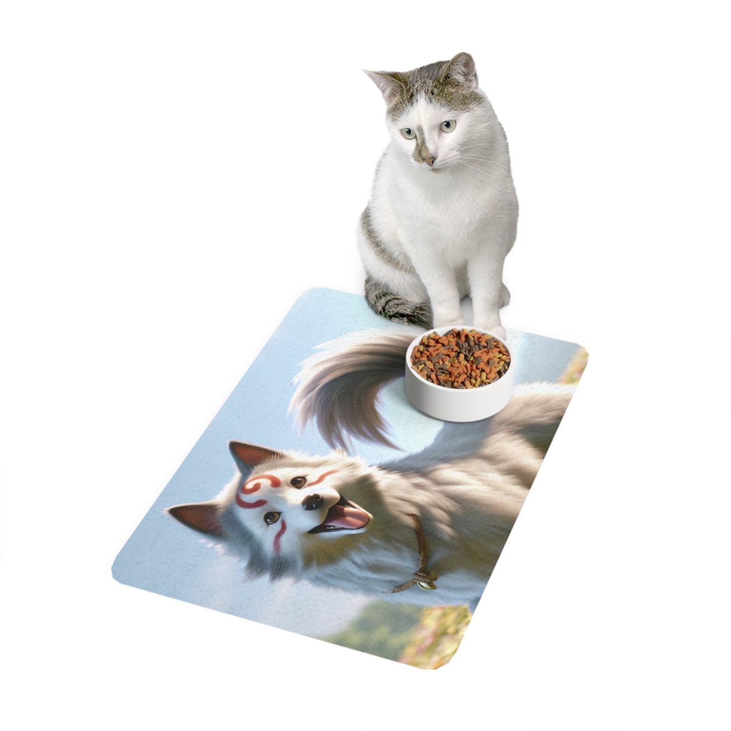 Pet Food Mat (12x18) - Cadabomb Okami