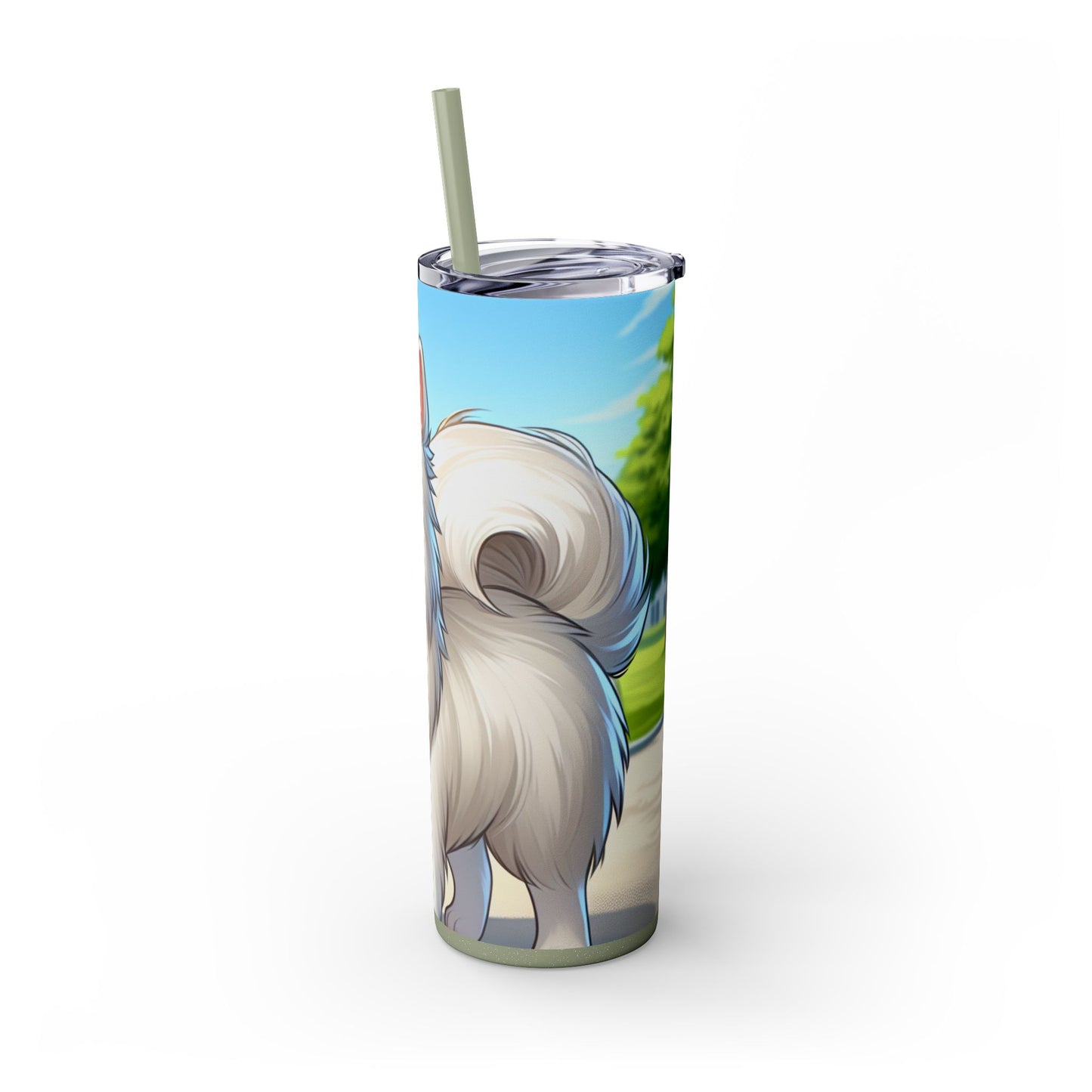 Indian Spitz Tumbler with Straw, 20oz