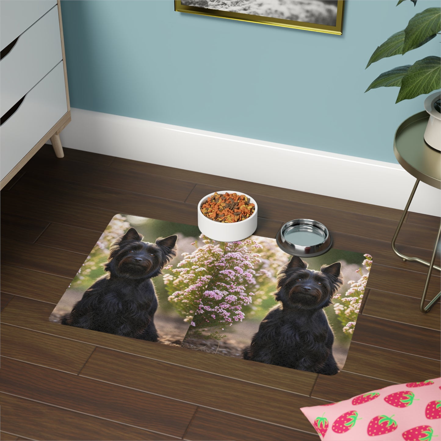 Pet Food Mat (12x18) - Australian Silky Terrier