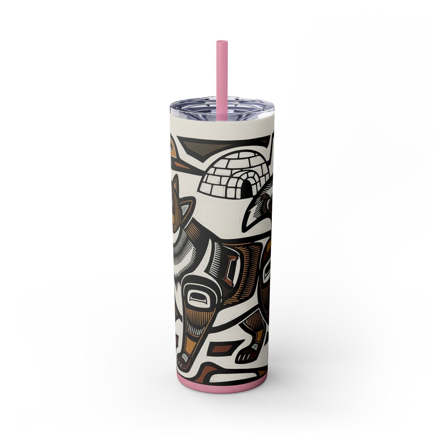 Canadian Eskimo Dog Tumbler with Straw, 20oz