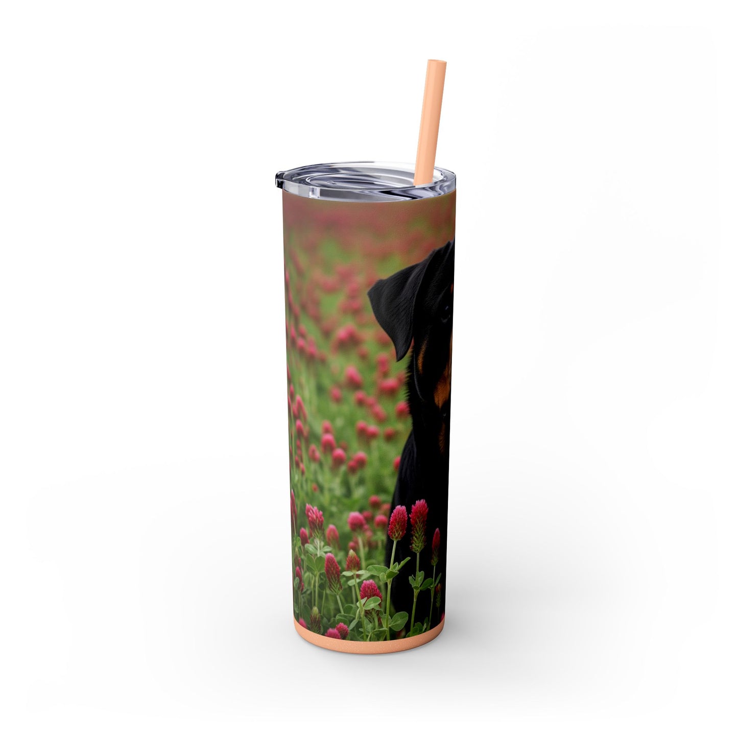 Rottweiler Tumbler with Straw, 20oz