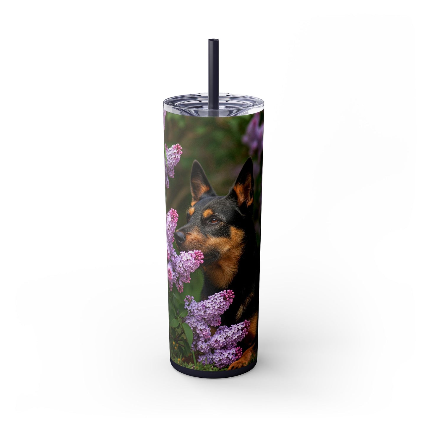 Mudi Skinny Tumbler with Straw, 20oz