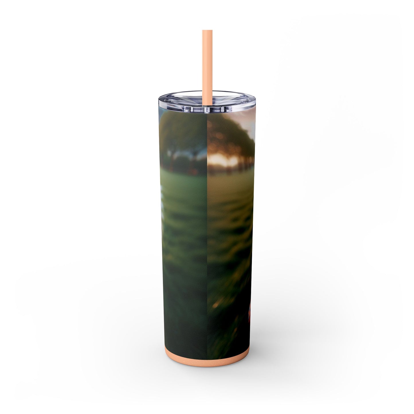 Brittany Dog Tumbler with Straw, 20oz