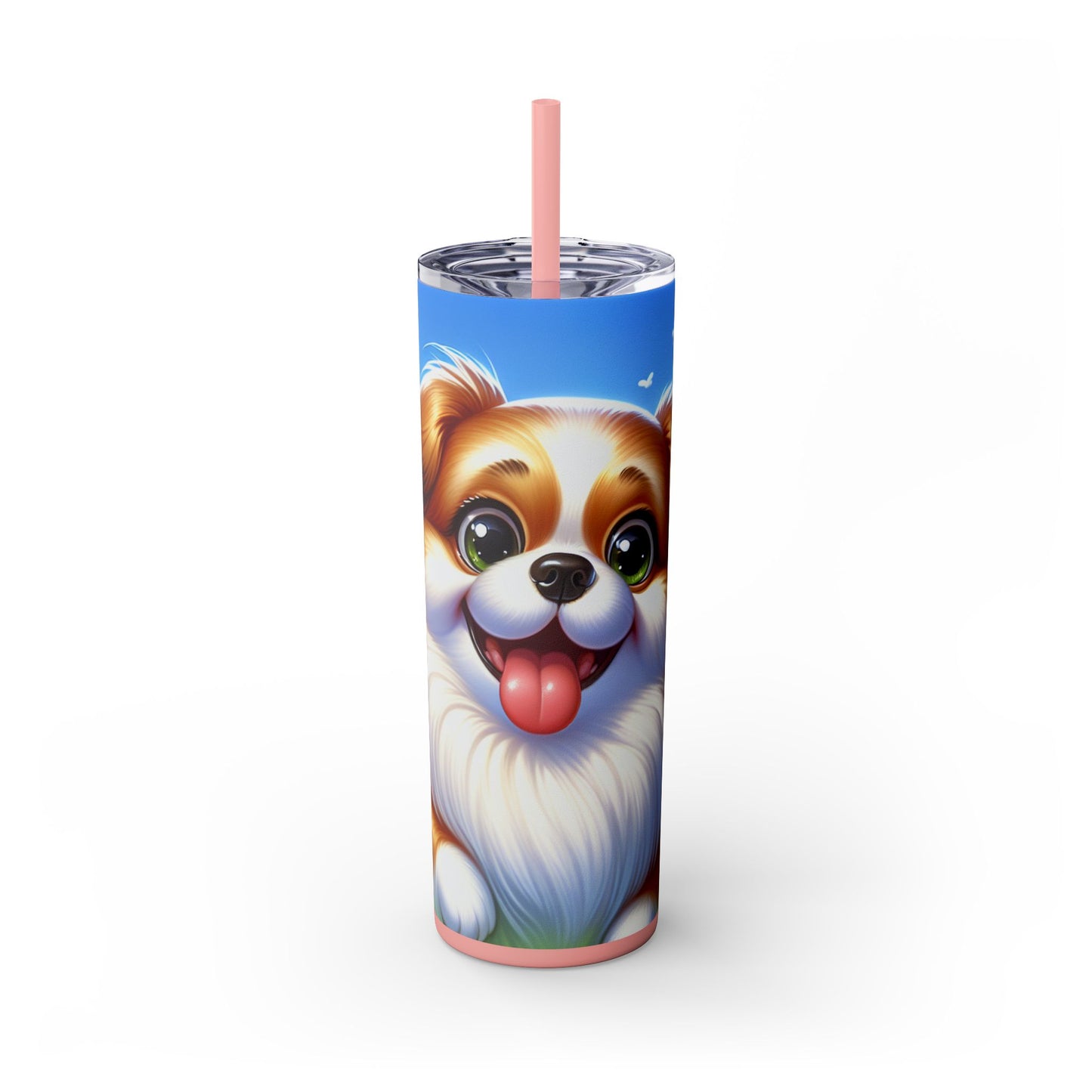 Russian Toy Skinny Tumbler with Straw, 20oz