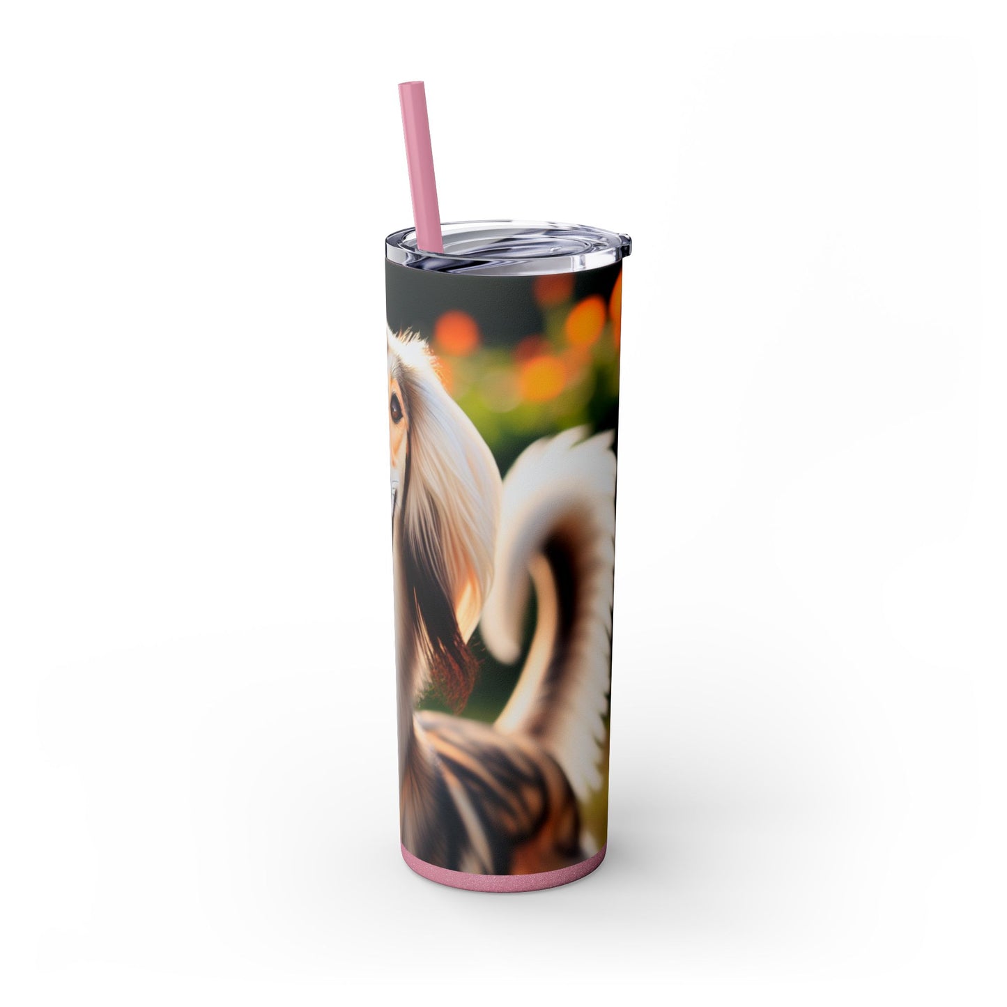Saluki Skinny Tumbler with Straw, 20oz