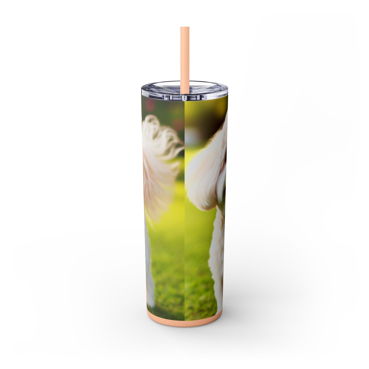 Maltipoo Tumbler with Straw, 20oz
