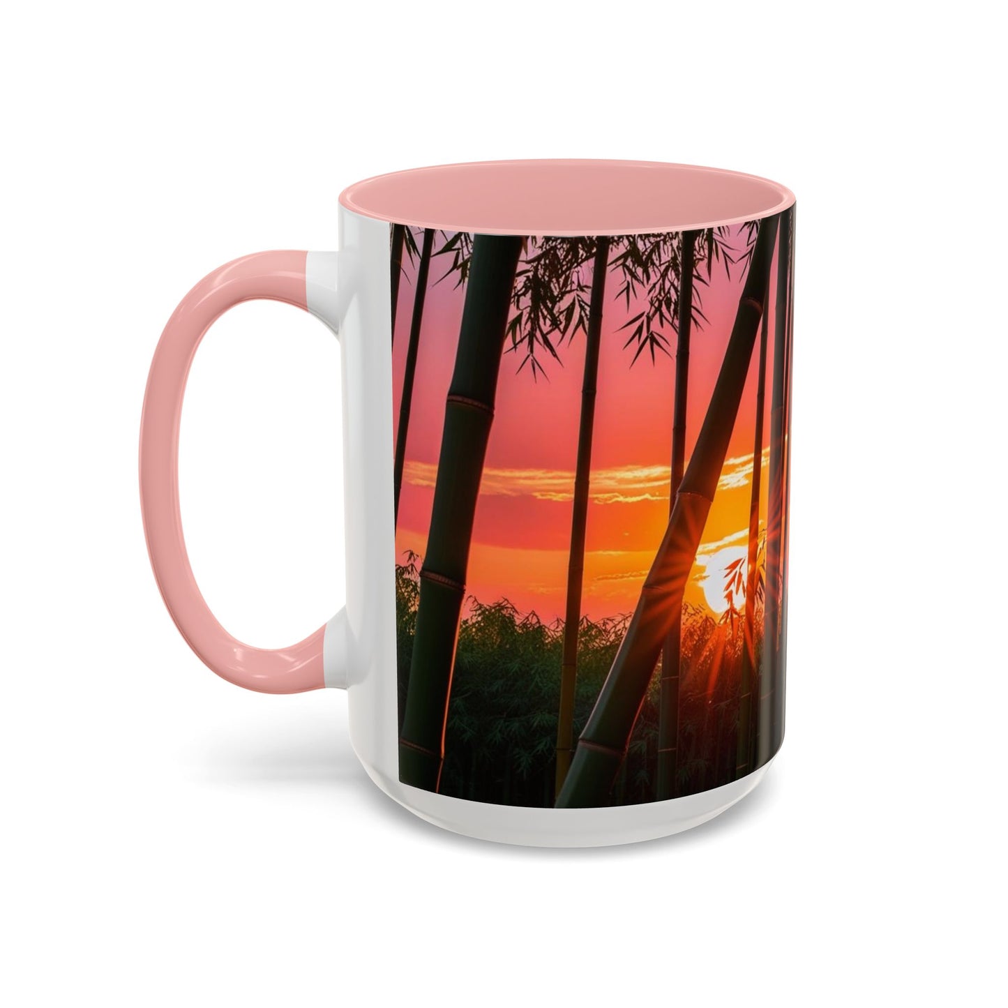 Bamboo Forest Sunrise Accent Coffee Mug - Perfect Gift for Dog Lovers