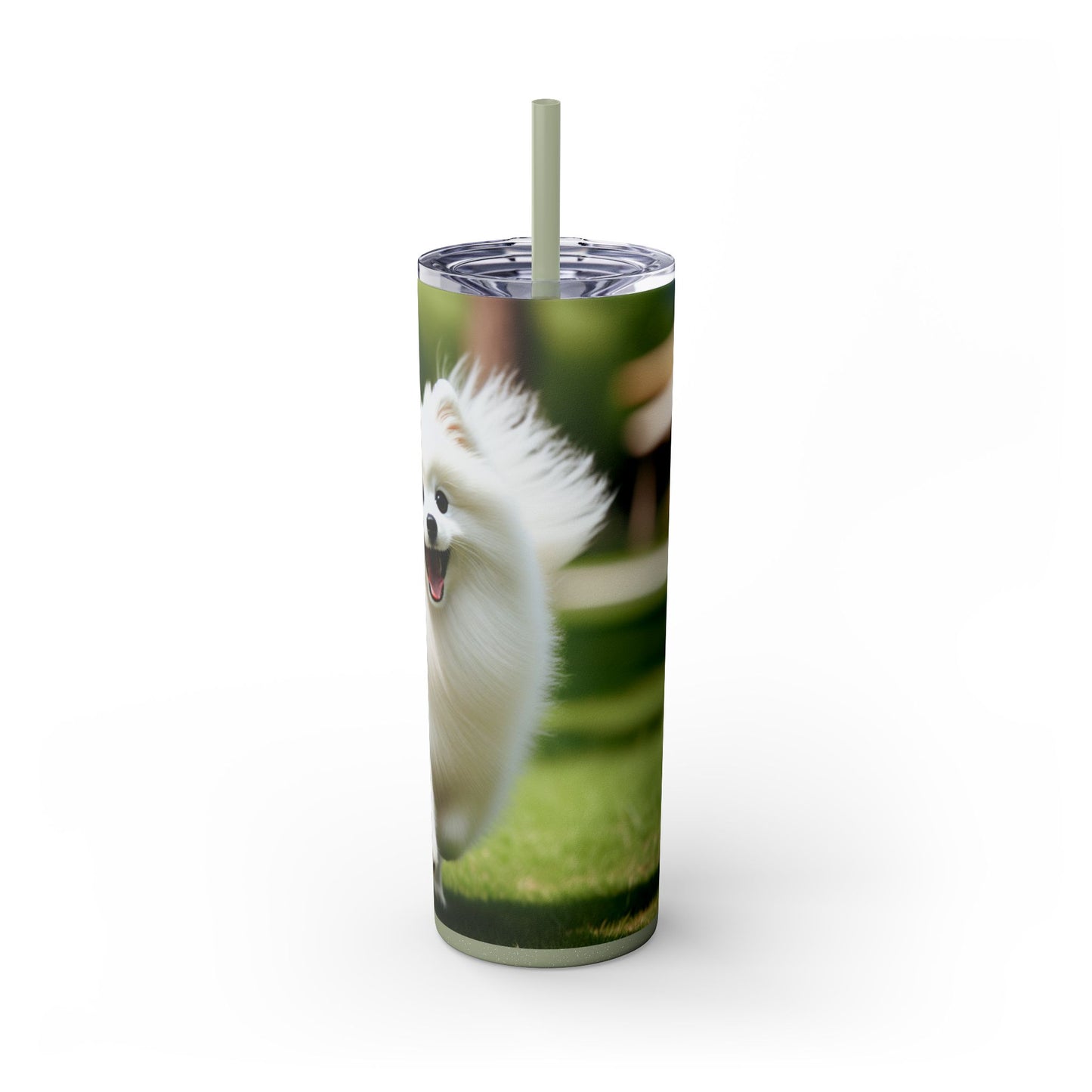 Japanese Spitz Tumbler with Straw, 20oz