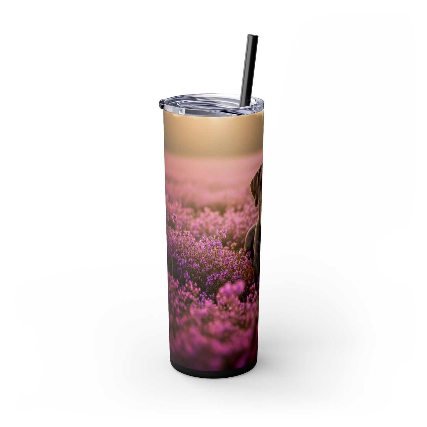 Great Dane Skinny Tumbler with Straw, 20oz