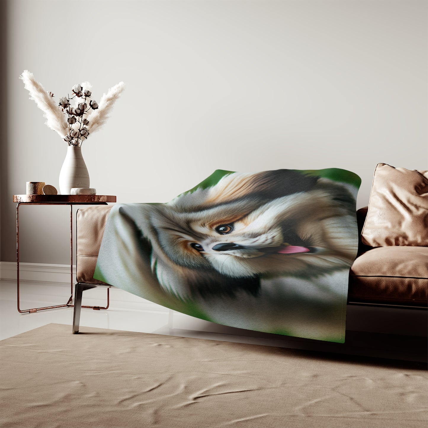 Tibetan Kyi Apso Sweatshirt Blanket