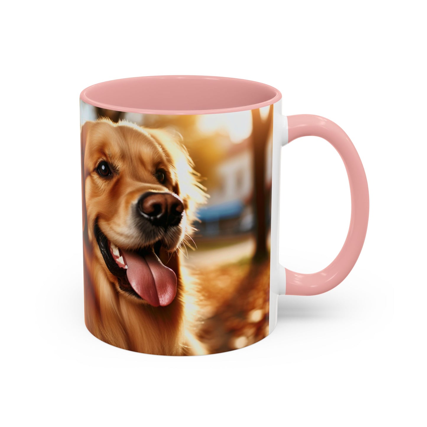 Golden Retriever Accent Coffee Mug - Perfect Gift for Dog Lovers