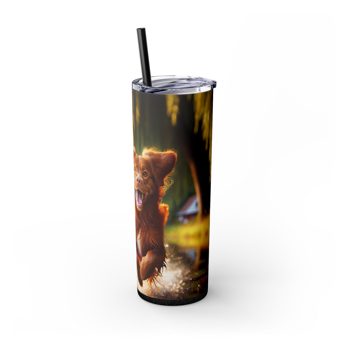 Nova Scotia Duck Trolling Retriever Skinny Tumbler with Straw, 20oz