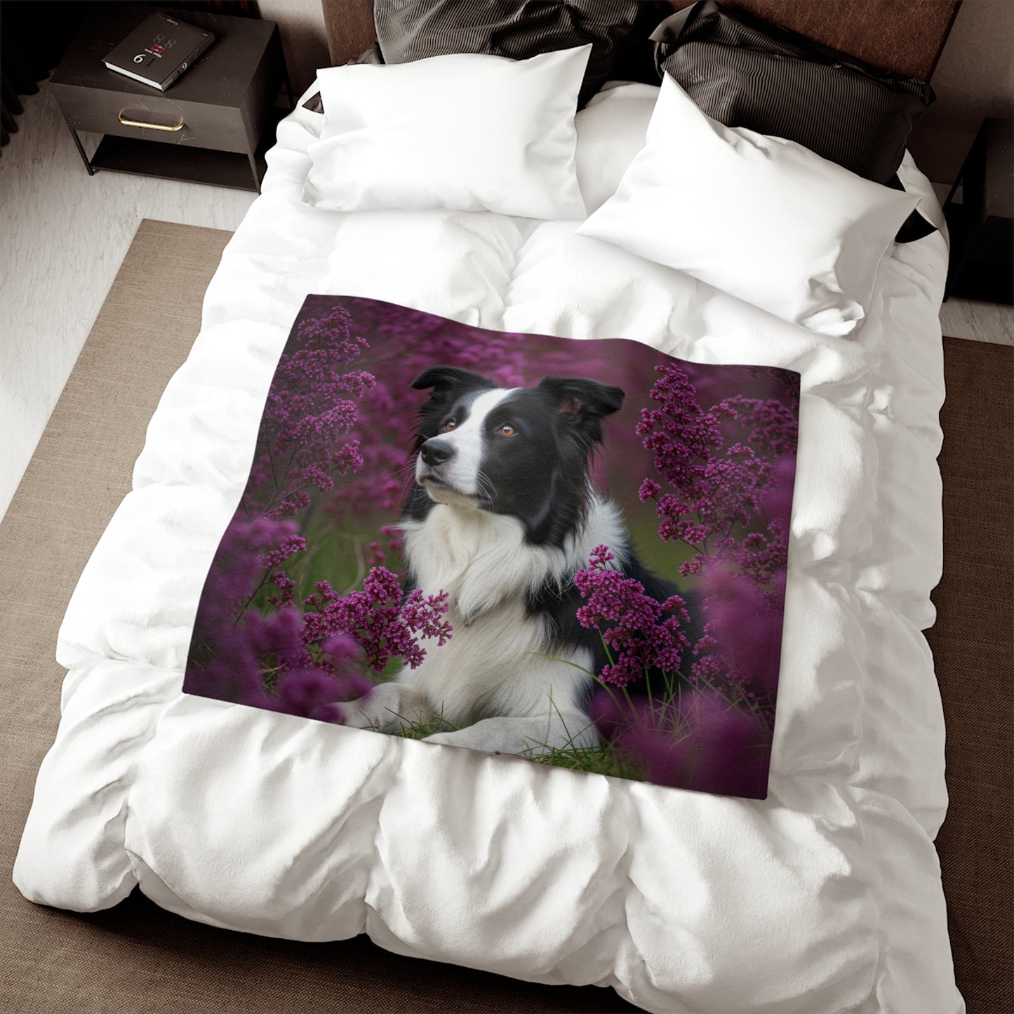 Border Collie Sweatshirt Blanket