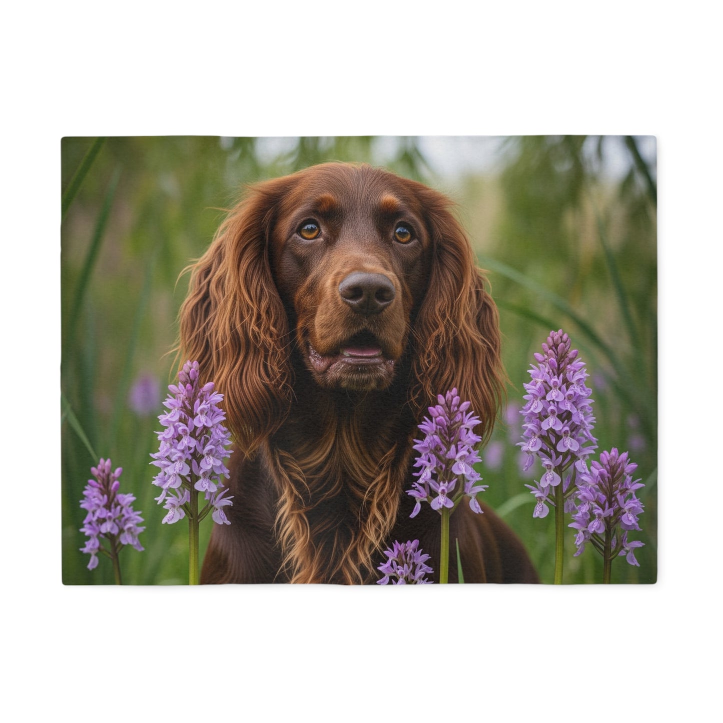 Pont-Audemer Spaniel Sweatshirt Blanket