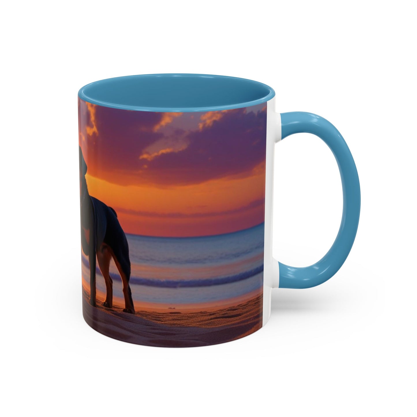 Rottweiler Love Accent Coffee Mug - Perfect Gift for Dog Lovers