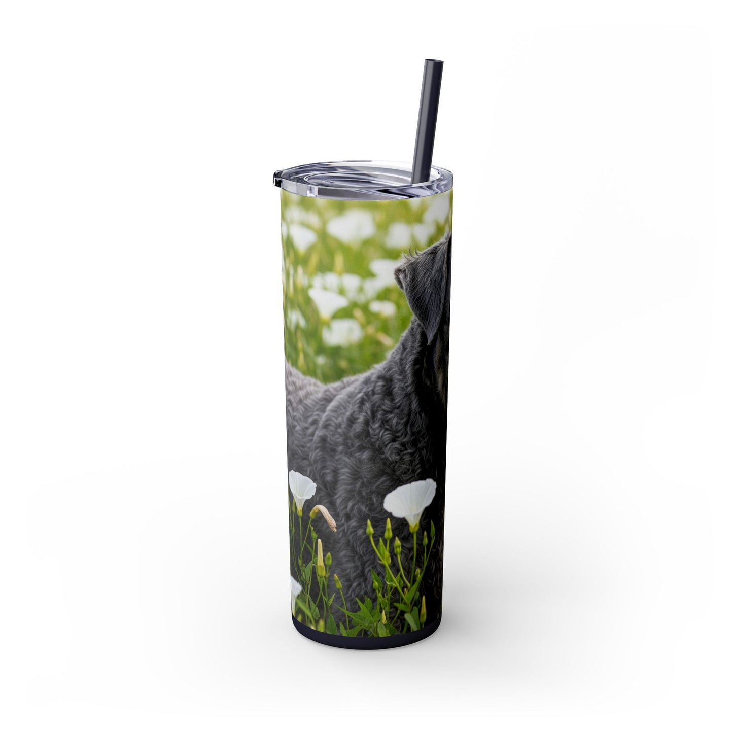 Kerry Blue Terrier Tumbler with Straw, 20oz