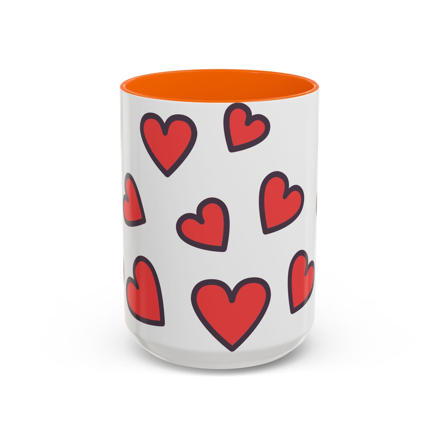 Hearts Accent Coffee Mug - Perfect Gift for Dog Lovers