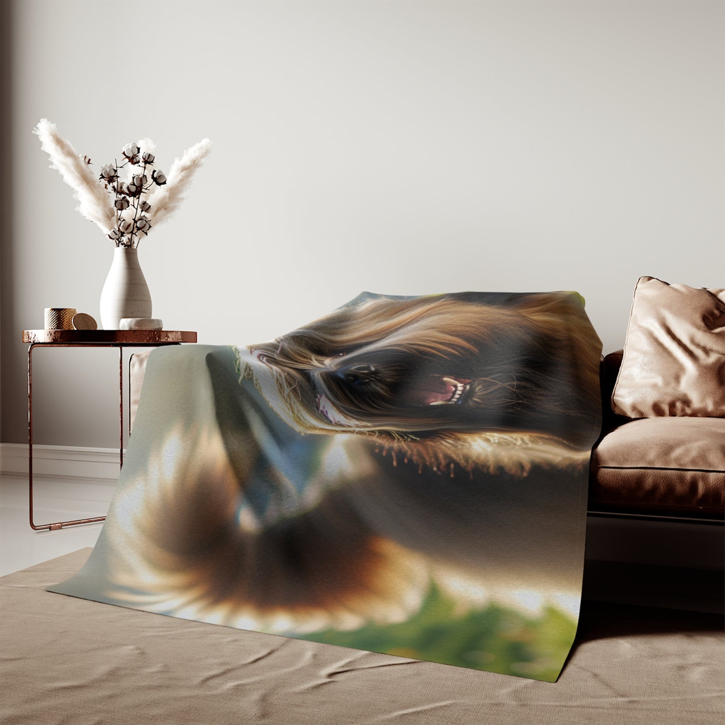 Briard Sweatshirt Blanket