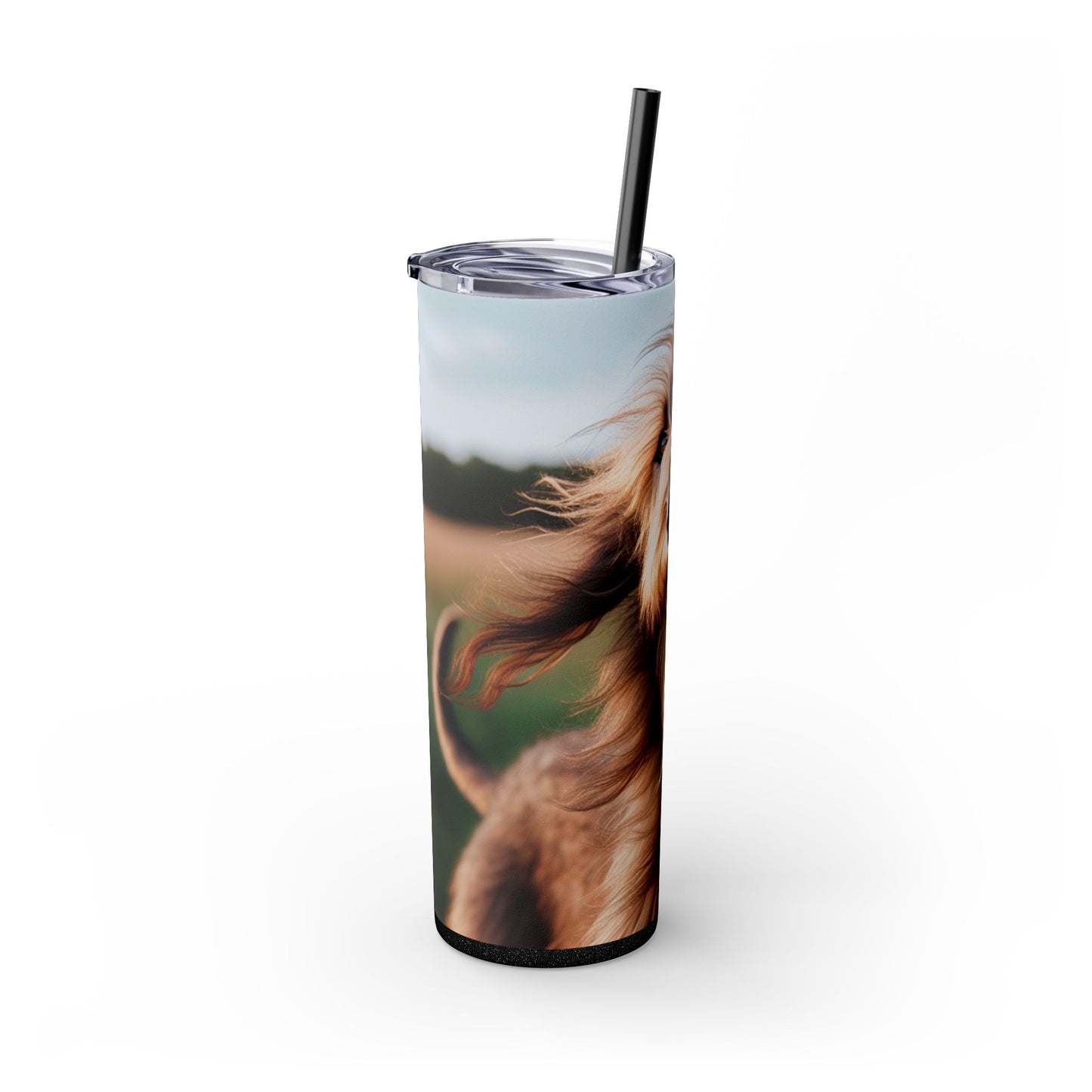 Scottish Deerhound Tumbler with Straw, 20oz