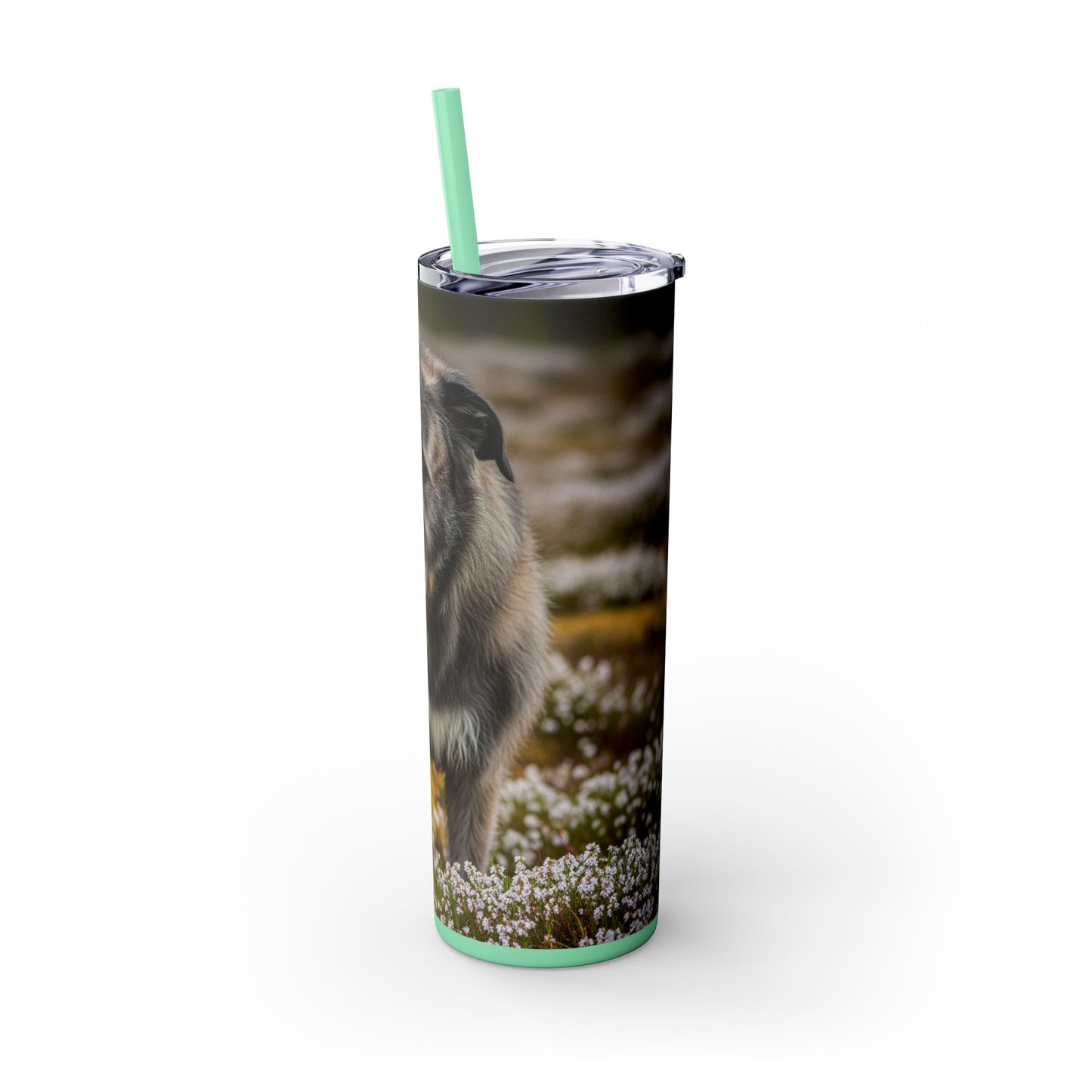 Irish Wolfhound Tumbler with Straw, 20oz