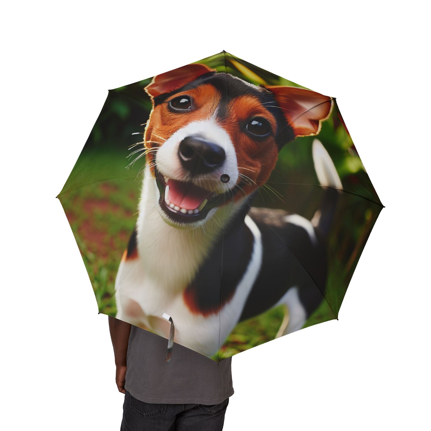Brazilian Terrier Semi-Automatic Foldable Umbrella
