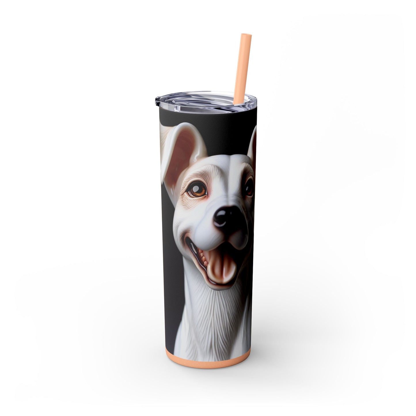 Porcelaine Tumbler with Straw, 20oz