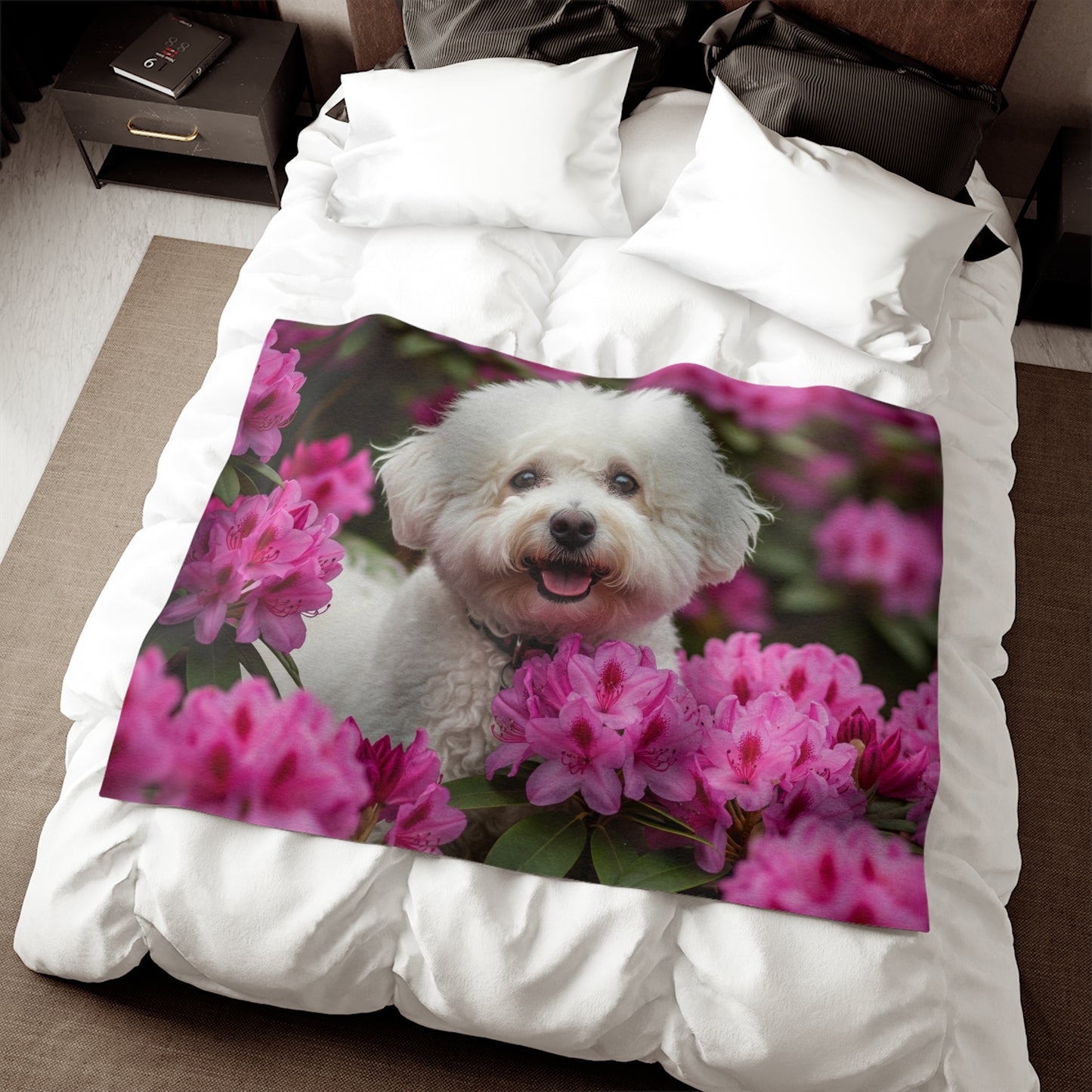 Bichon Frise Sweatshirt Blanket