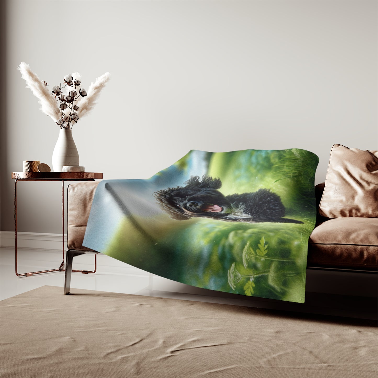 Portuguese Water Dog Sweatshirt Blanket