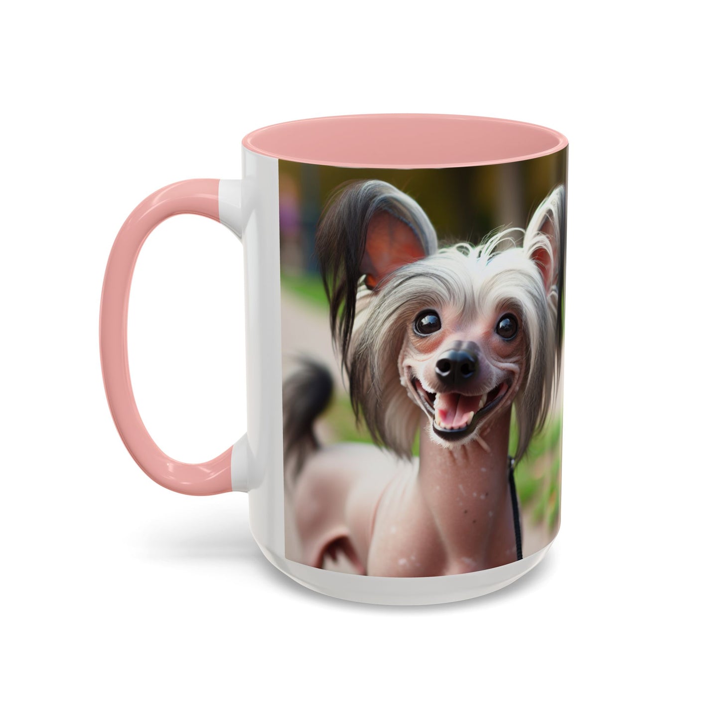Chinese Crested Dog Accent Coffee Mug - Perfect Gift for Dog Lovers