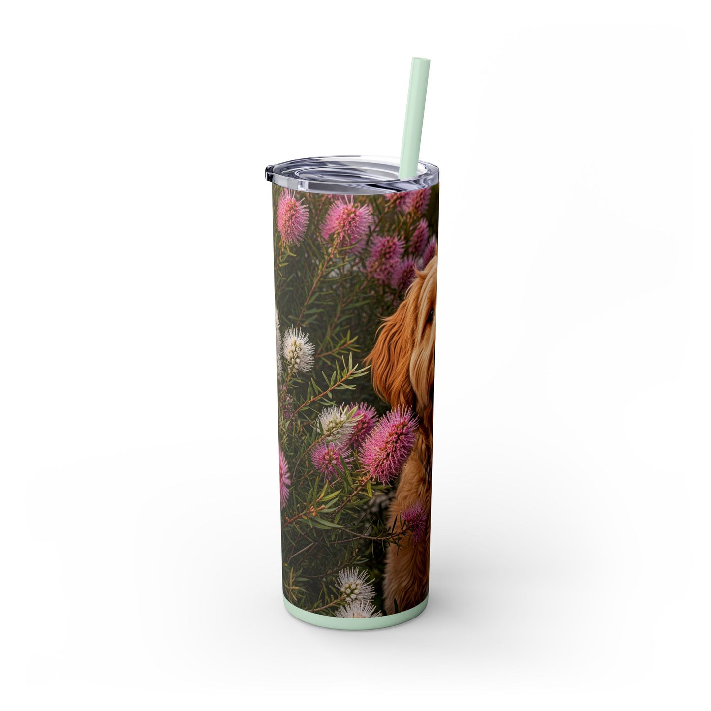 Goldendoodle Tumbler with Straw, 20oz