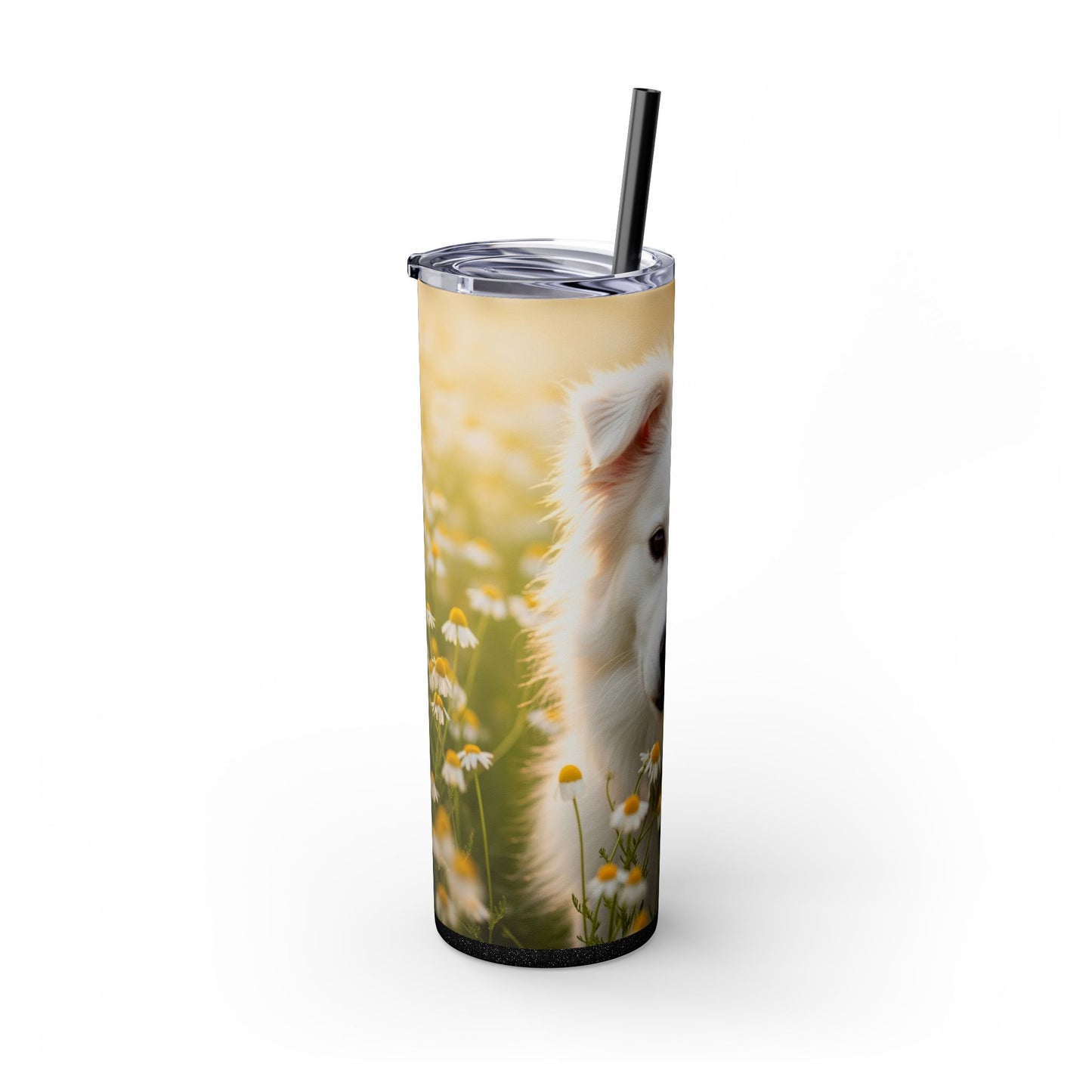 Russkaya Tsvetnaya Bolonka Tumbler with Straw, 20oz