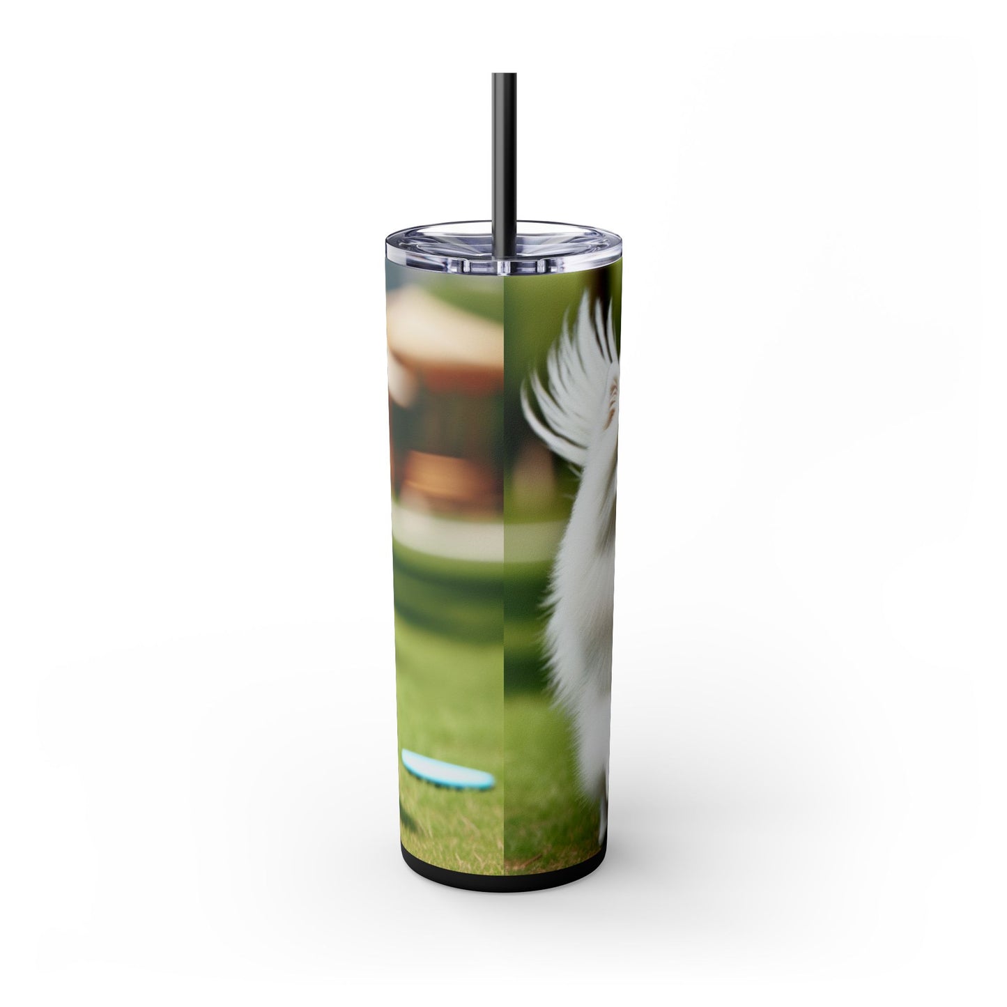Japanese Spitz Tumbler with Straw, 20oz