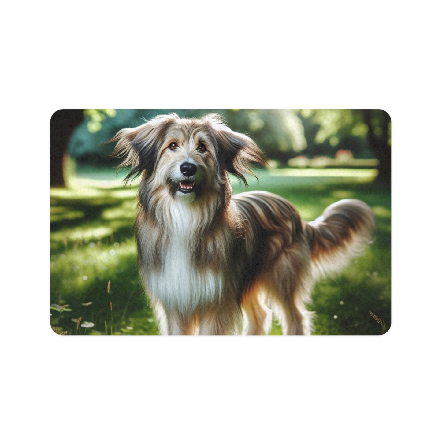Pet Food Mat (12x18) - Pyrenean Shepherd