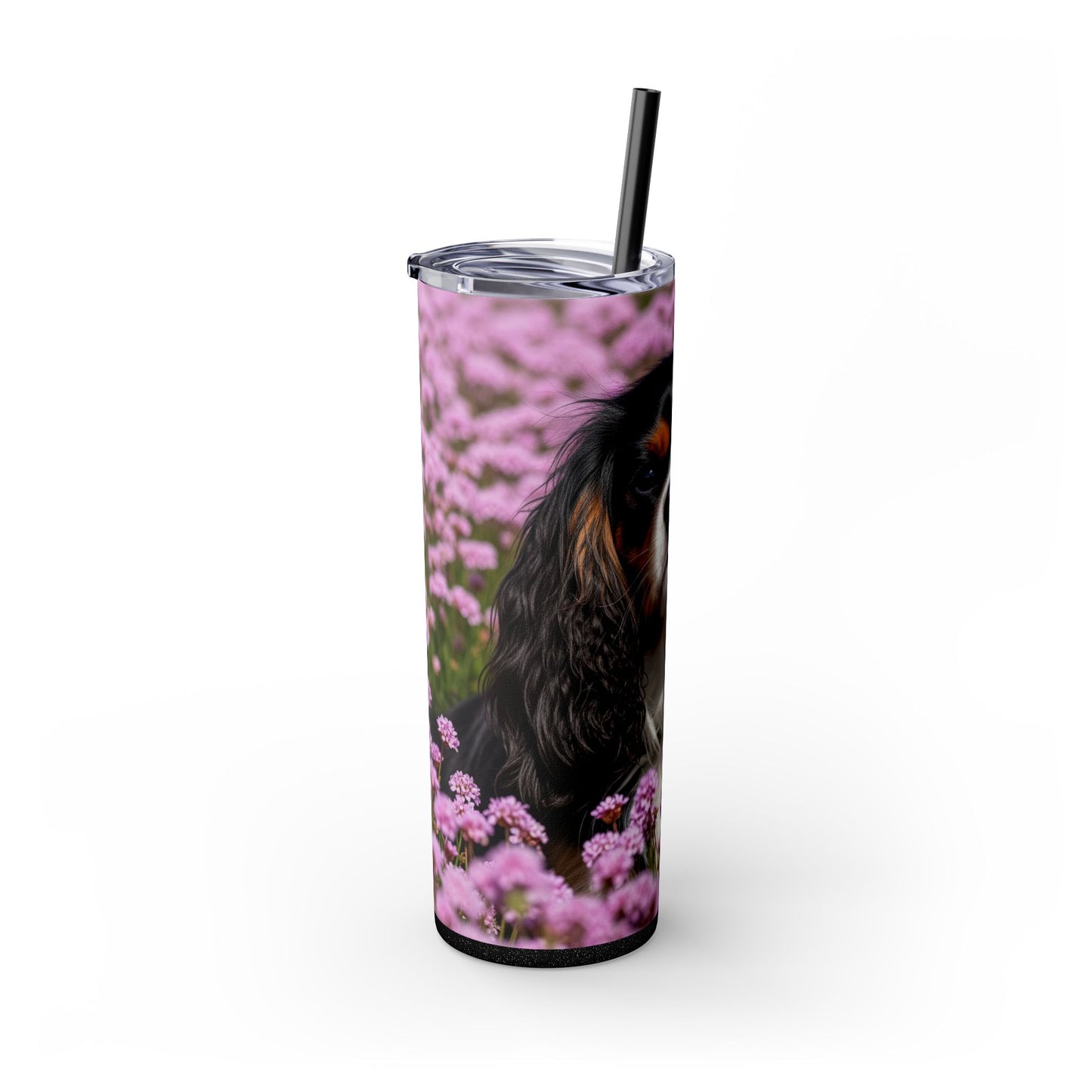 King Charles Spaniel Tumbler with Straw, 20oz