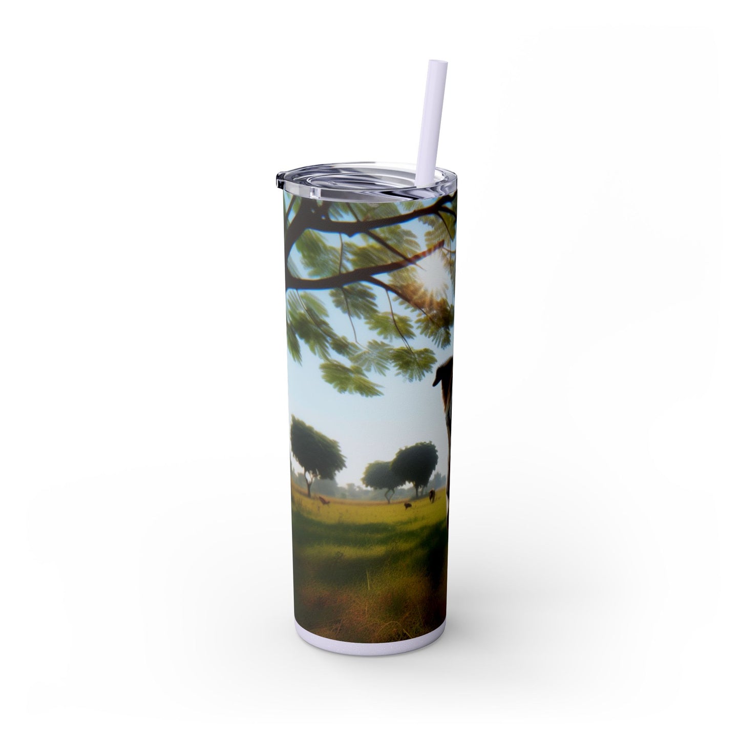 Indian Pariah Dog Tumbler with Straw, 20oz