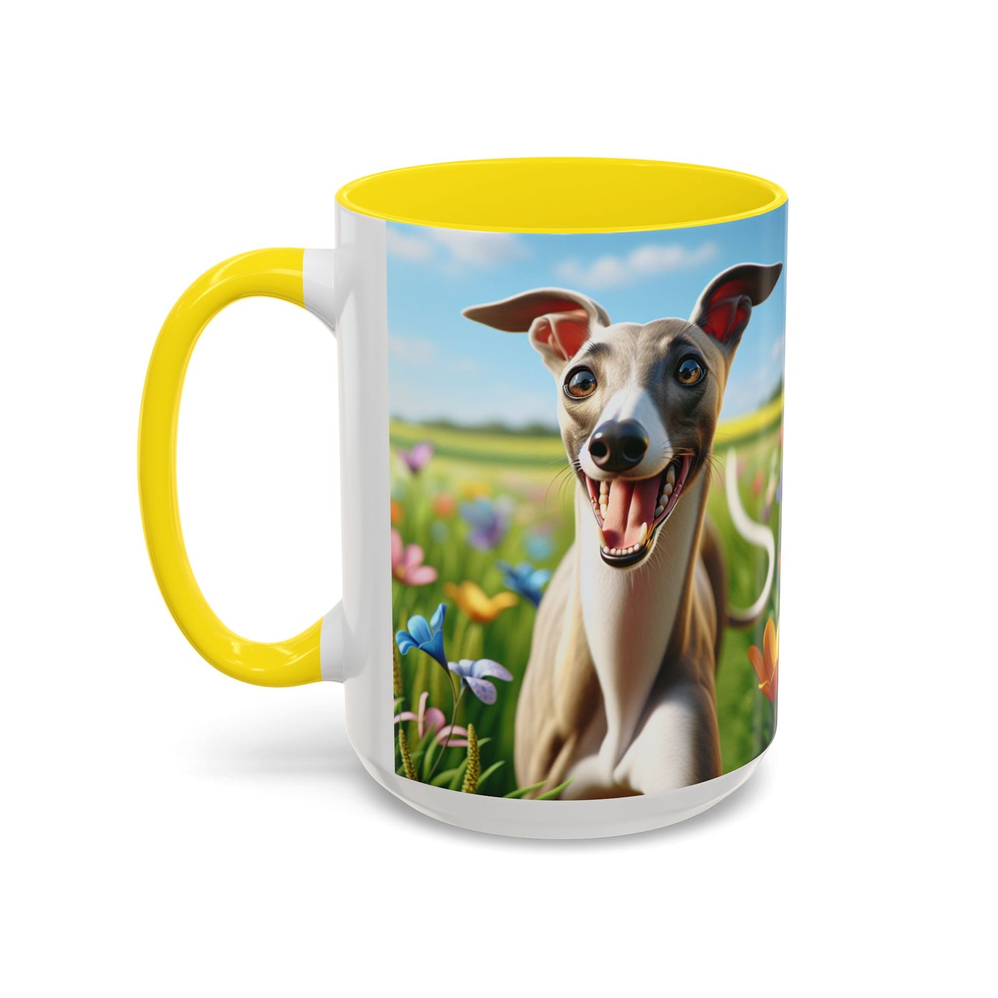 Whippet Accent Coffee Mug - Perfect Gift for Dog Lovers