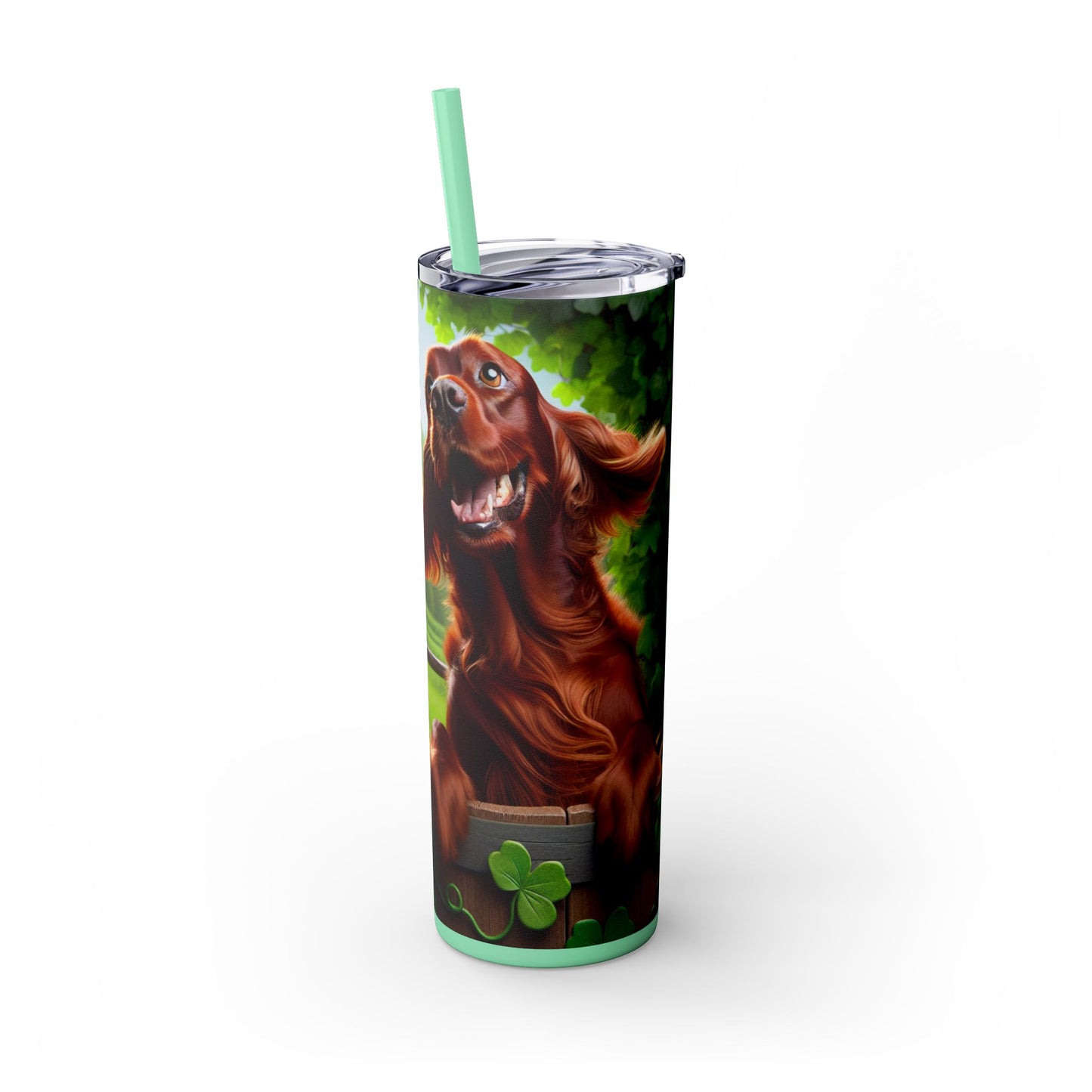 Irish Setter Tumbler with Straw, 20oz