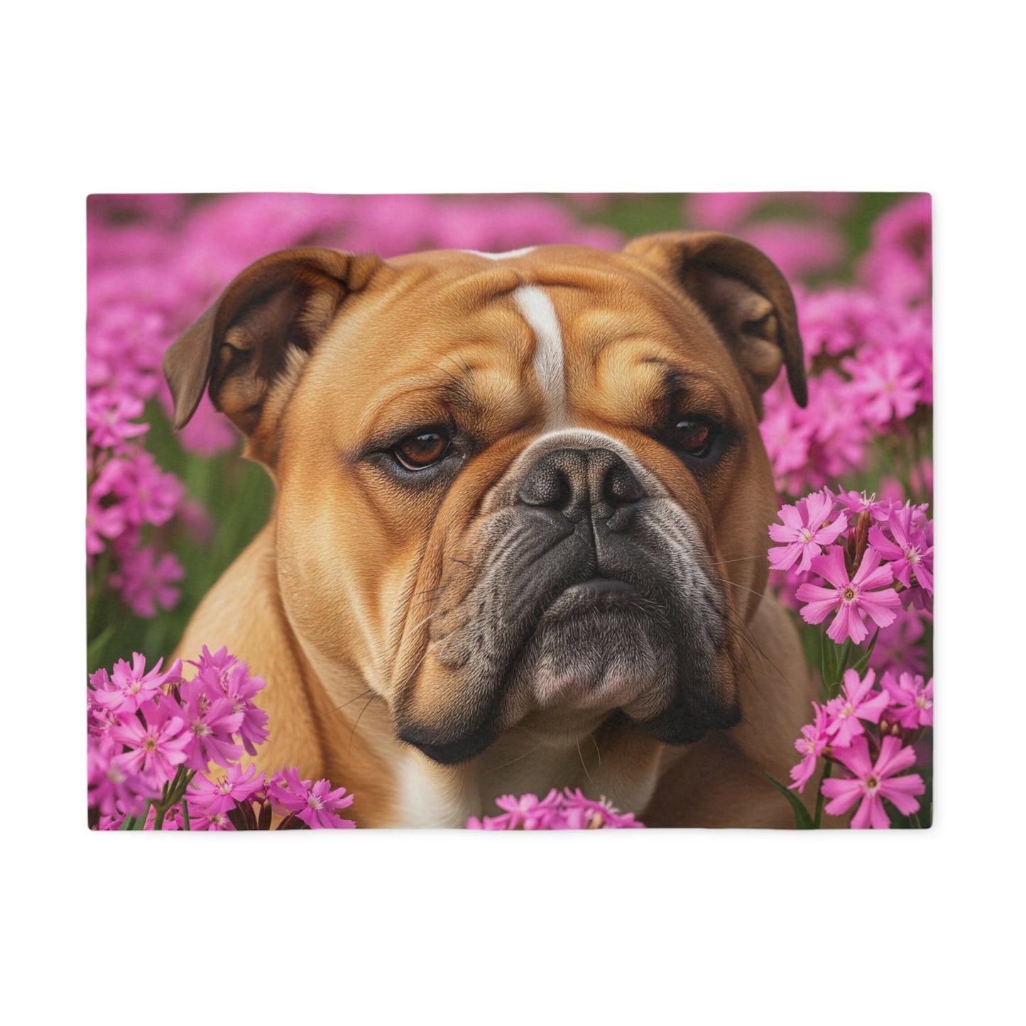 Bulldog Sweatshirt Blanket