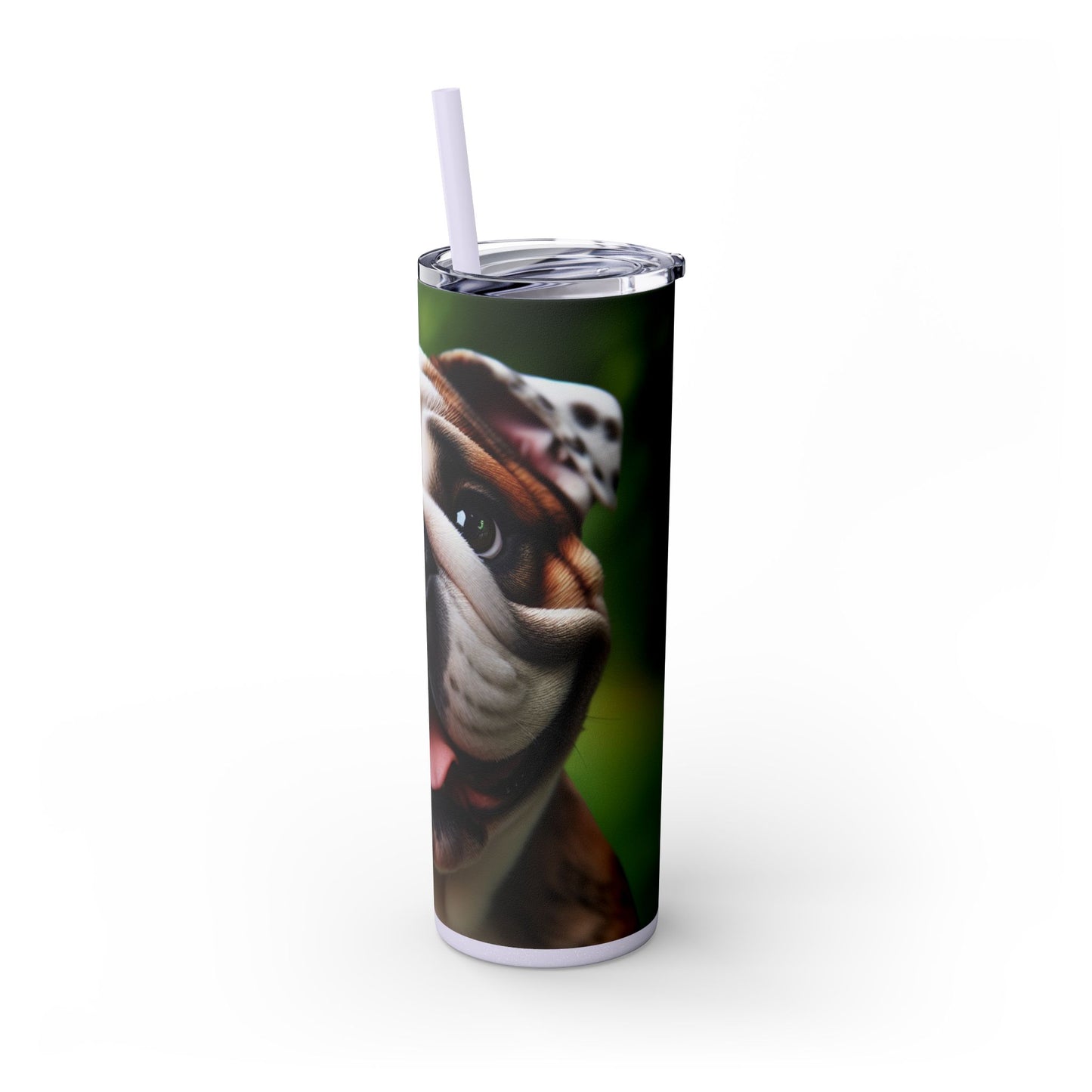 British Bulldog Tumbler with Straw, 20oz