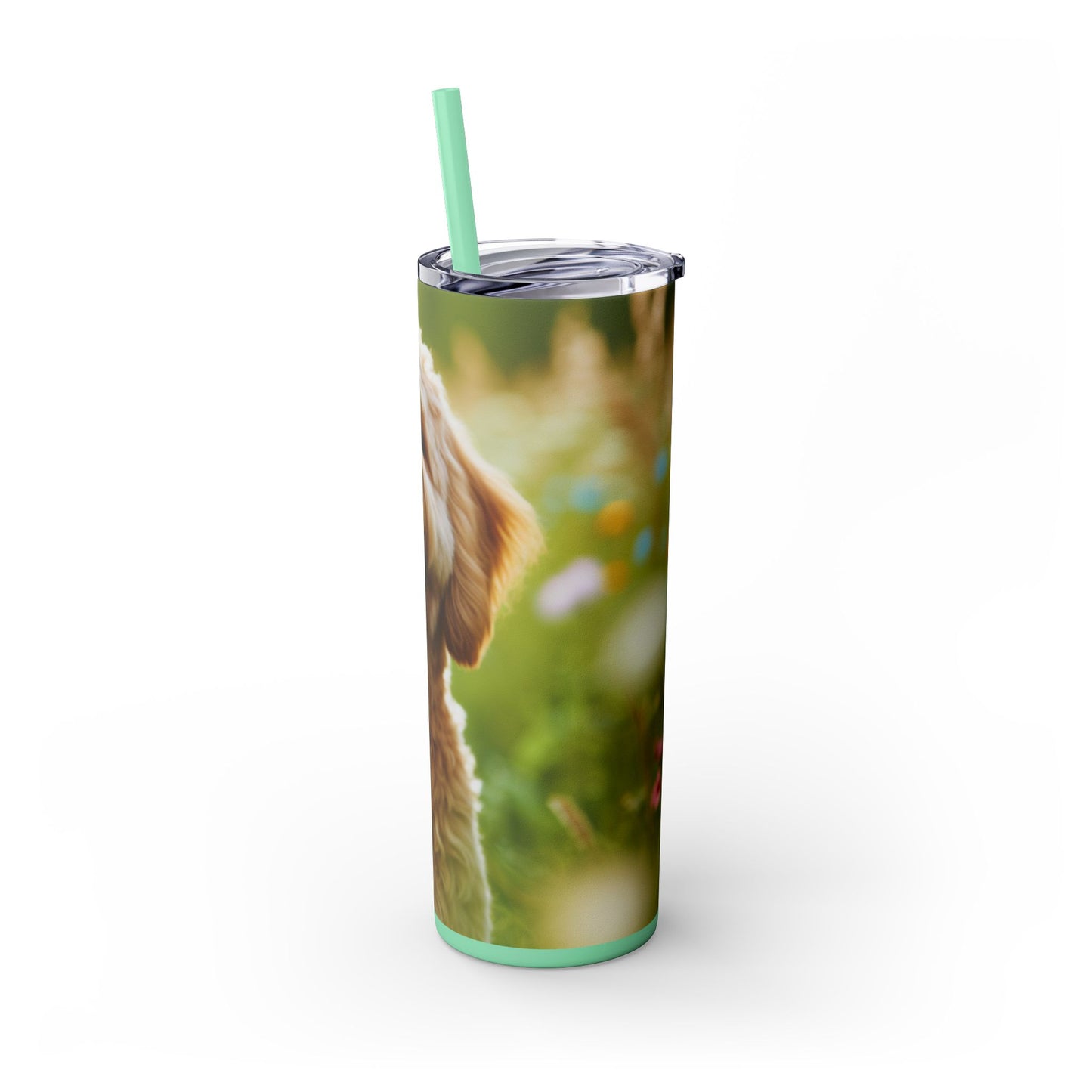 Labradoodle Tumbler with Straw, 20oz