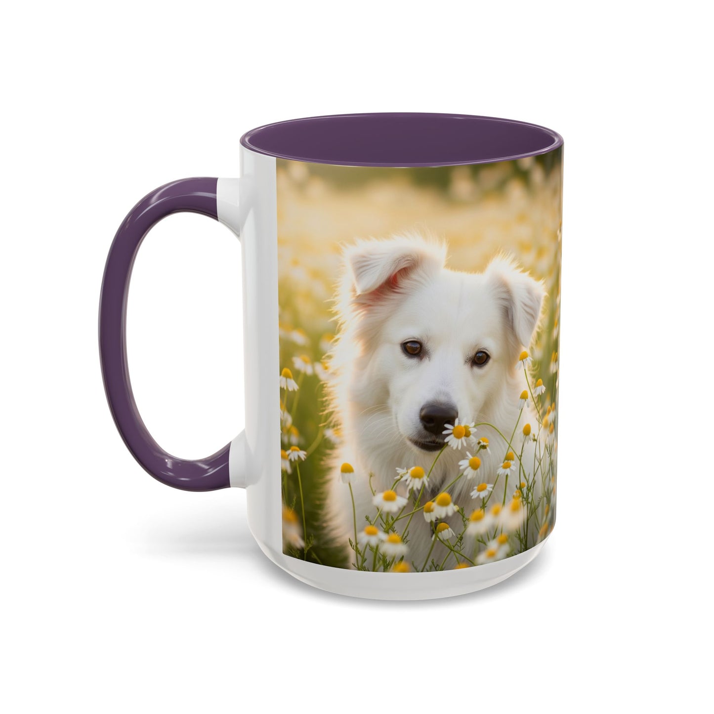 Russkaya Tsvetnaya Bolonka Accent Coffee Mug - Perfect Gift for Dog Lovers