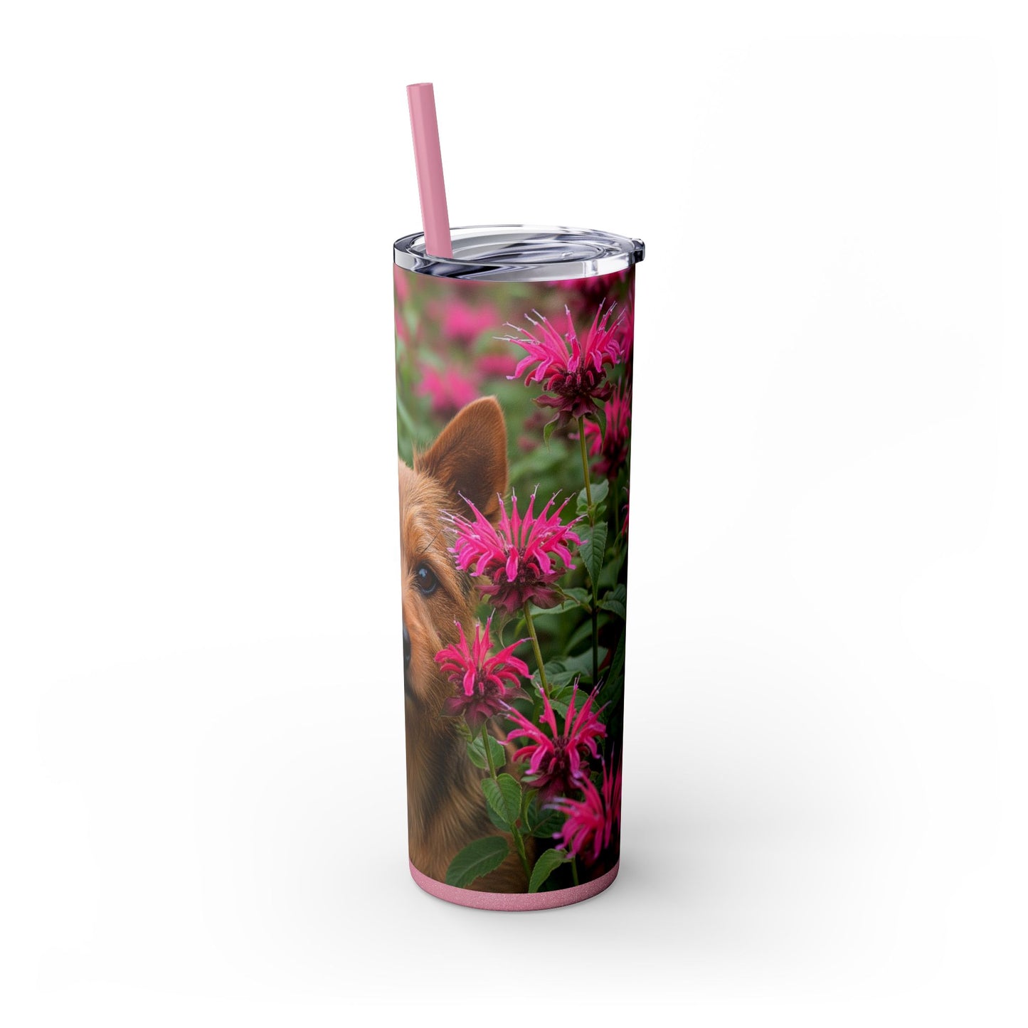 Norwich Terrier Skinny Tumbler with Straw, 20oz