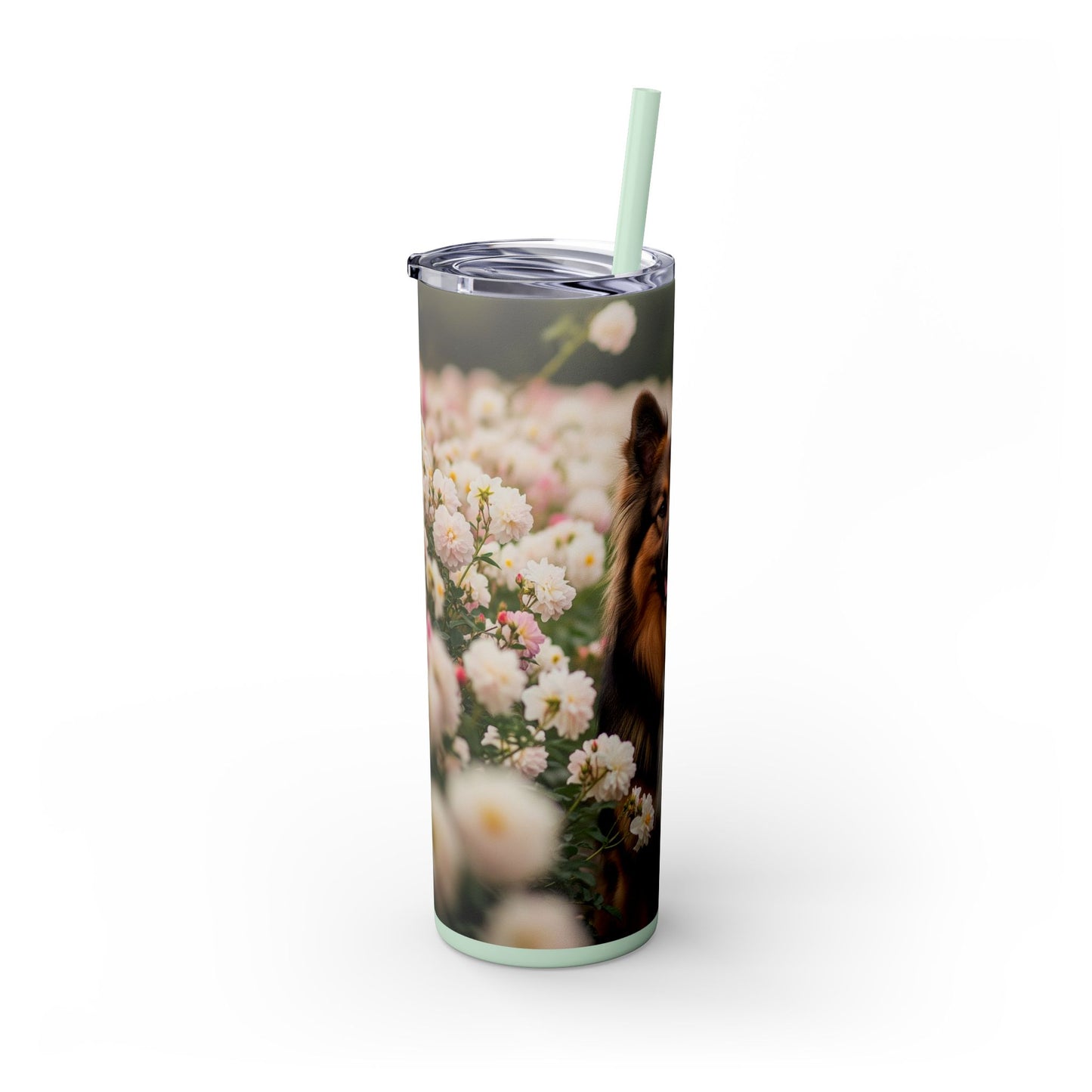 Bohemian Shepherd Tumbler with Straw, 20oz