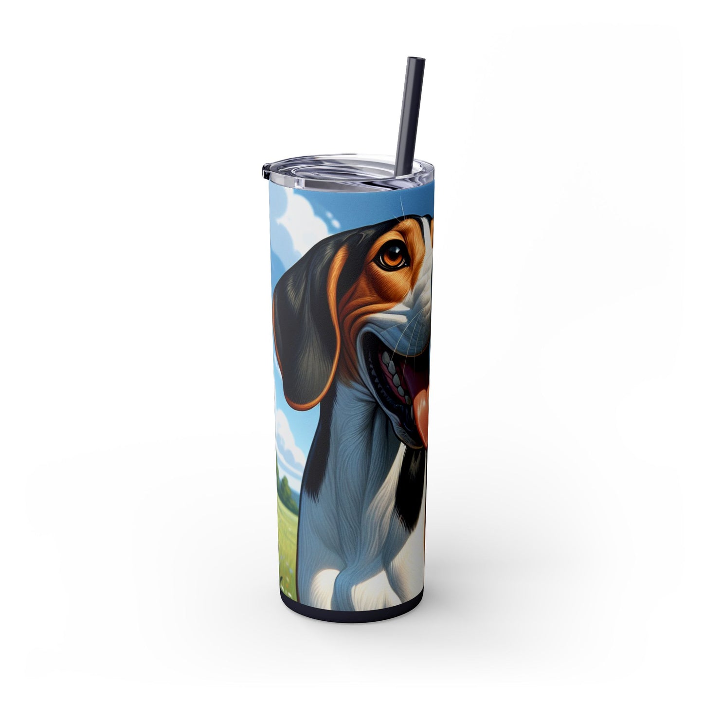 Treeing Walker Coonhound Tumbler with Straw, 20oz