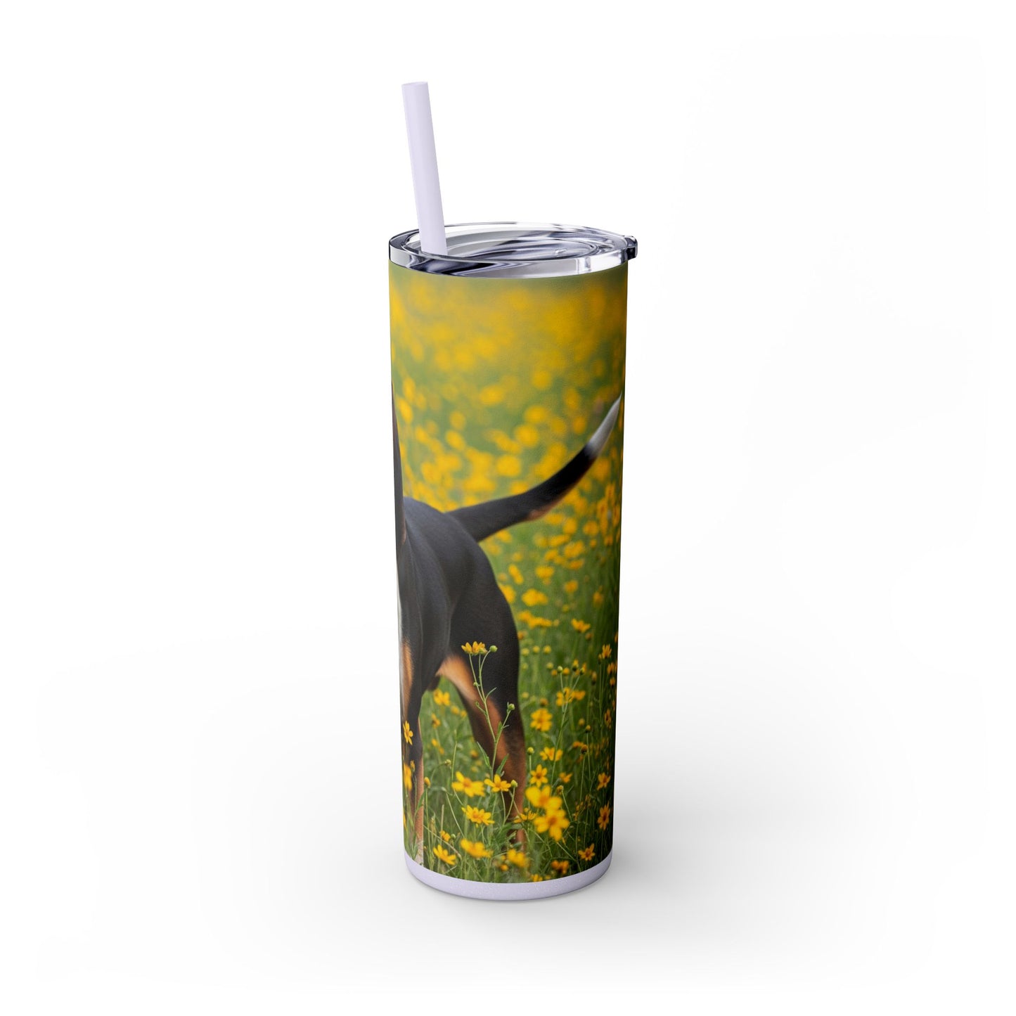 American English Coonhound Tumbler with Straw, 20oz